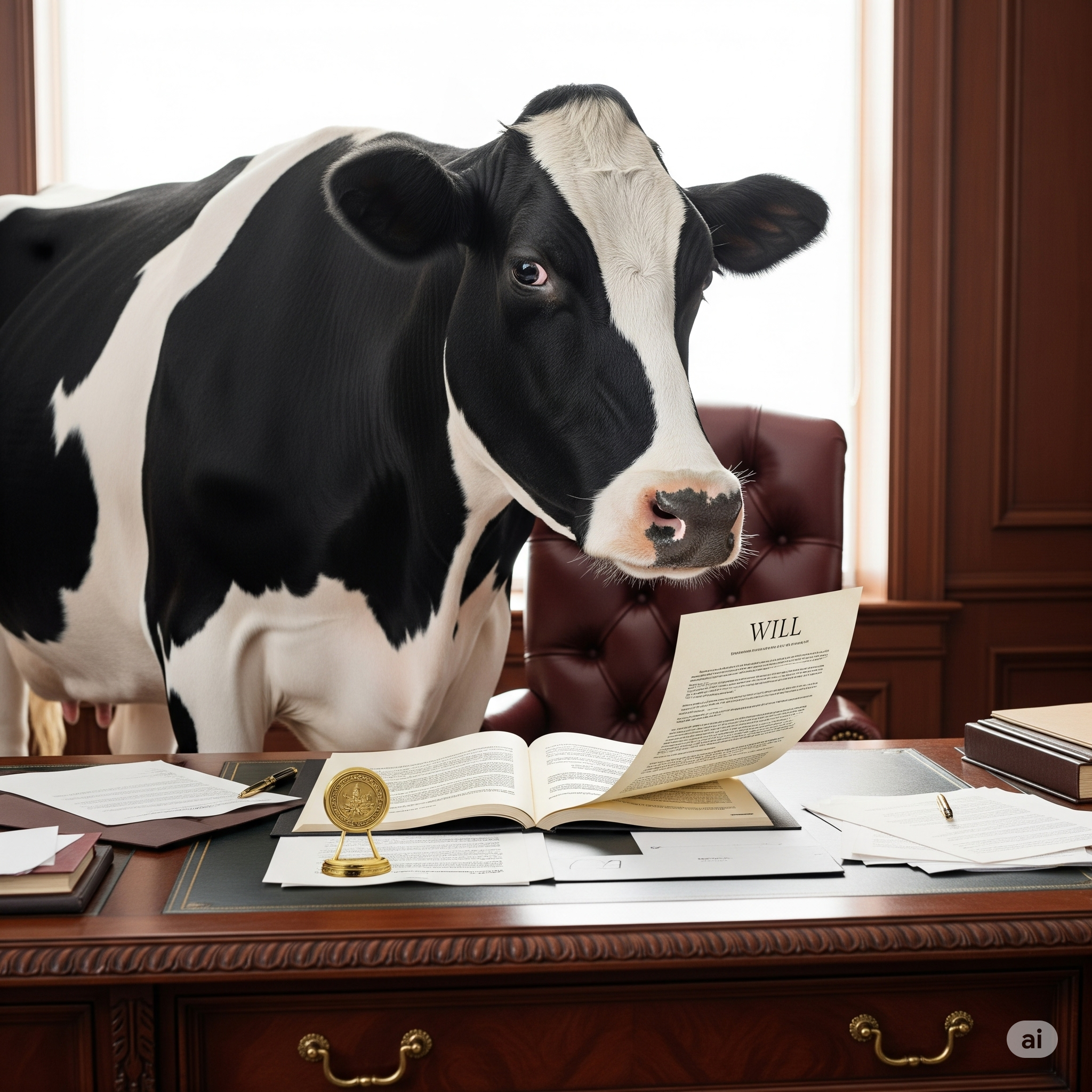 Disinherited by a Cow: A Cautionary Tale