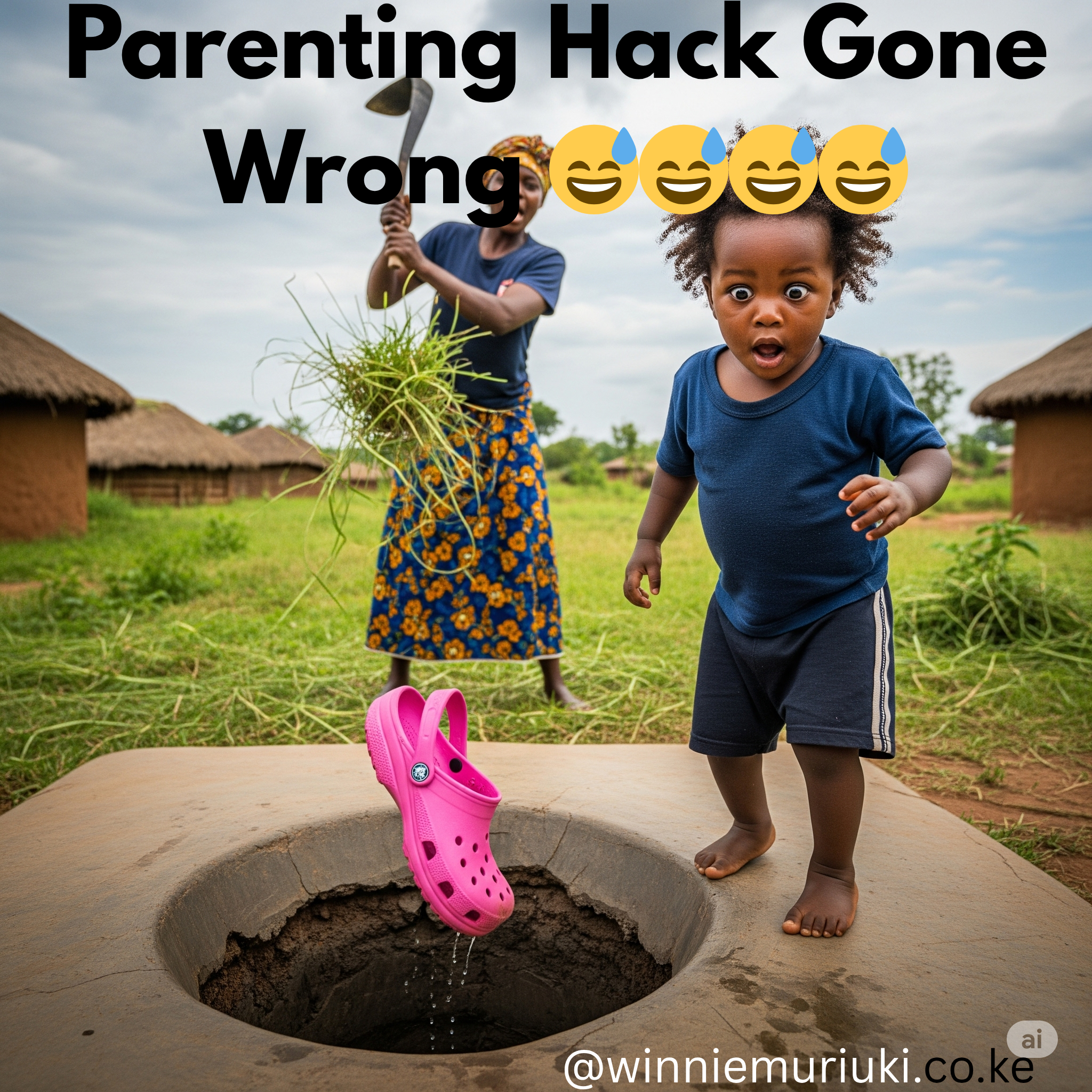 A Solemn Farewell – My Daughter’s Croc Fell into the Pit Latrine
